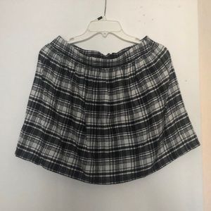 Checkered mini skirt